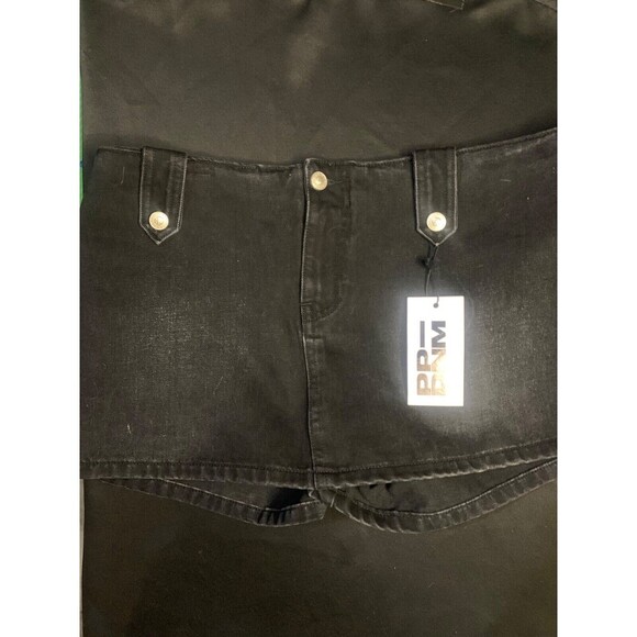Princess Polly women’s black denim skort size 12 - Picture 1 of 5